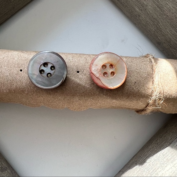 Button Earrings - Picture 2 of 8